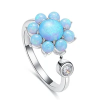 sunflower ring for teens girls moon stone inlaid korean design engagement ring women luxury y2k wedding jewelry