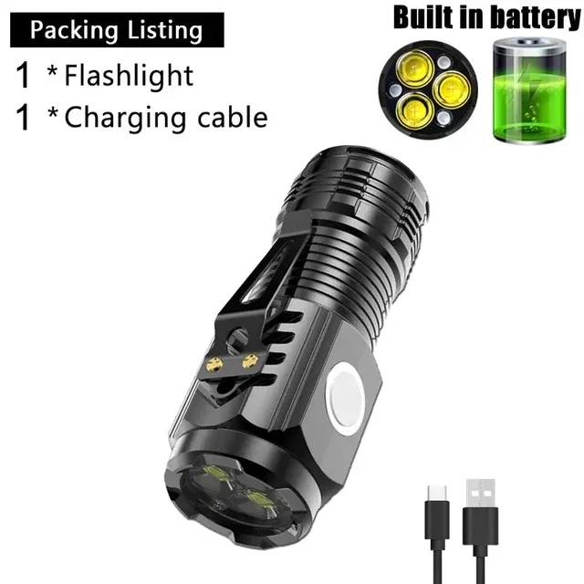 

Портативный USB фонарь 3LED