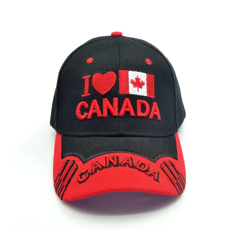 

New Canada baseball cap embroidery I love Canada snapback hat adjustable cotton casual sports hats