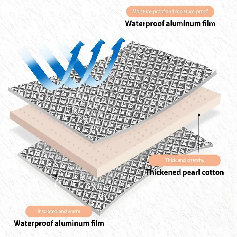 Уличный влагостойкий коврик для кемпинга наружная алюминиевая пленка