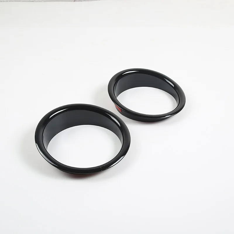 

Для Hummer H2 2003-2009 Автомобильный Стайлинг ABS Серебряный автомобильный передний противотуманный фонарь отделка кольцо наклейка крышка автомобильные внешние аксессуары