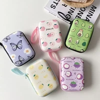 summer fruits cartoon eva storage bag for airpods 2 pro headphone 2 5 inch hard drive case usb cable protective bags accessories
