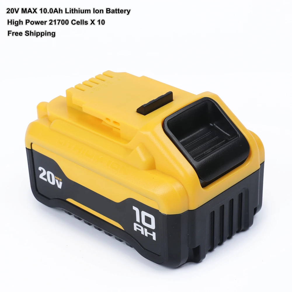 

Новый заводской Новый 20 V 10.0Ah литий-ионный аккумулятор для DCB210 для Dewalt 20 Вольт макс беспроводной Электроинструмент дрели, бесплатная достав...