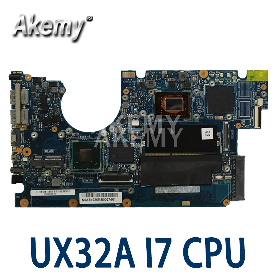 

SAMXINNO For ASUS UX32A Laotop Mainboard UX32VD UX32V UX32A 90R-NYOMB1900Y Motherboard with 2G RAM I7-3537U/I7-3517U 24G SSD