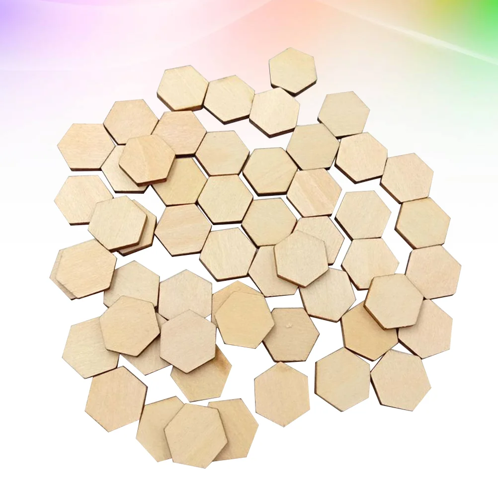 

Wood Hexagon Wooden Pieces Slices Ornaments Blank Unfinished Shapes Cutouts Diy Shape Crafts Hexagonal Craft Tags Hangingslabs