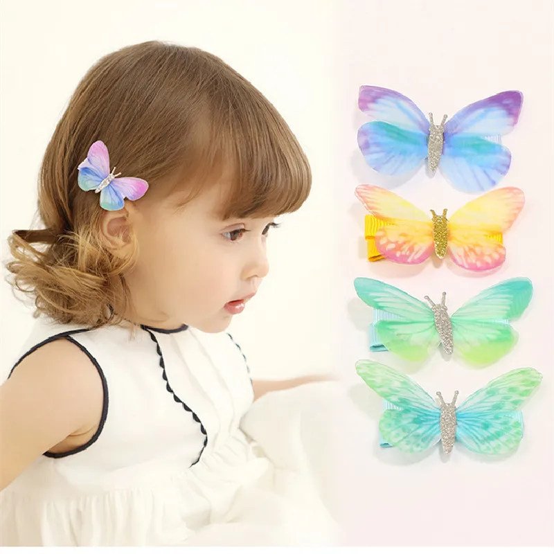 

10pcs Butterfly Hair Clips Candy Color Women Baby Girls Kids Barrette Wedding Party Hairpins Hair Accessories Girls Gift