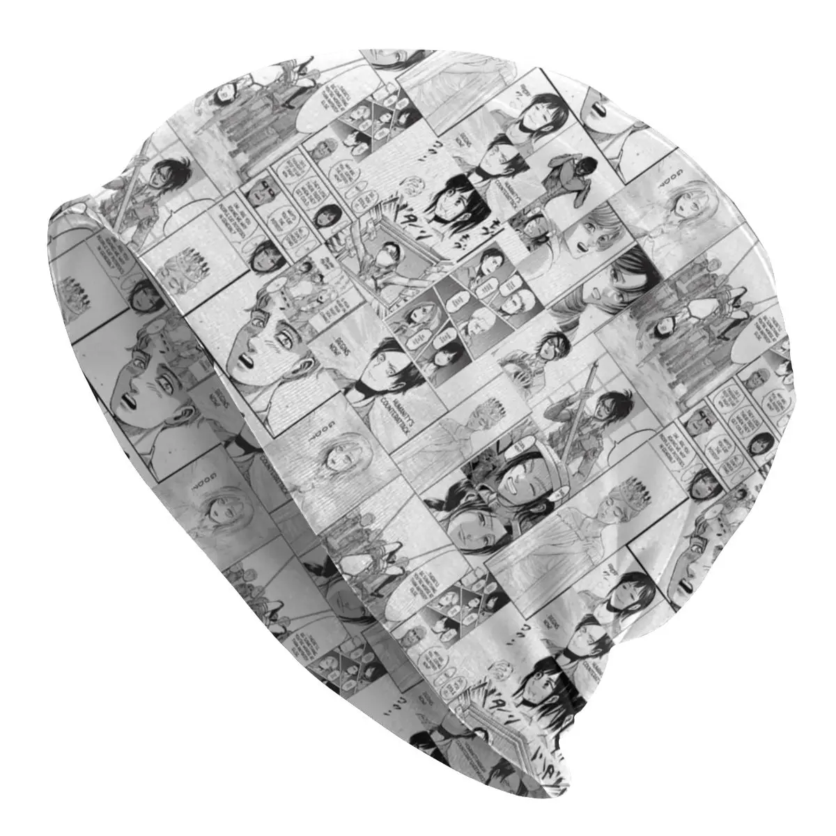 

Unisex Winter Warm Bonnet Homme Knitted Hats Attack On Titan Manga Panels Beanie Cap Outdoor Ski Shingeki no Kyojin Beanies Caps