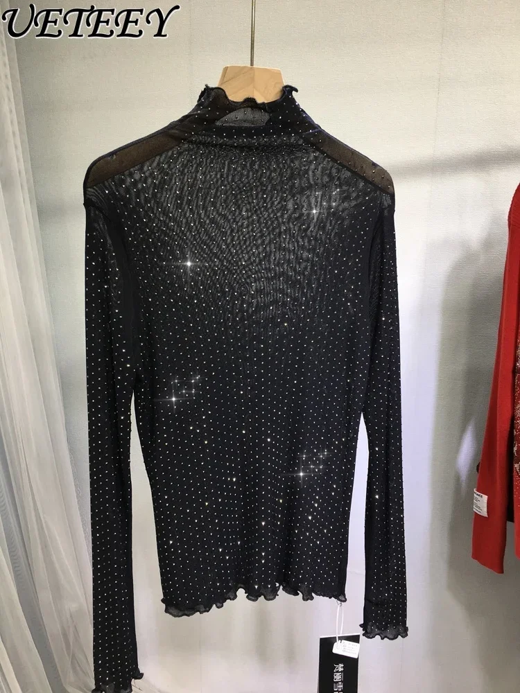 Нижняя рубашка Heavy Industry Hot Diamond женская сексуальная сетчатая тонкая перспективная