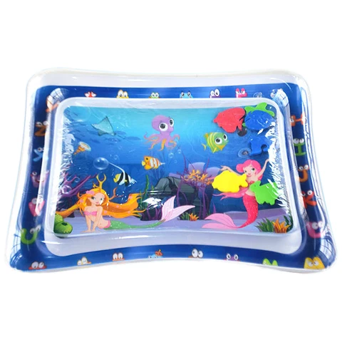 Детский Надувной Игровой коврик с морским животным, игрушка для новорожденных мальчиков и девочек, водные развлечения, игры для плавания