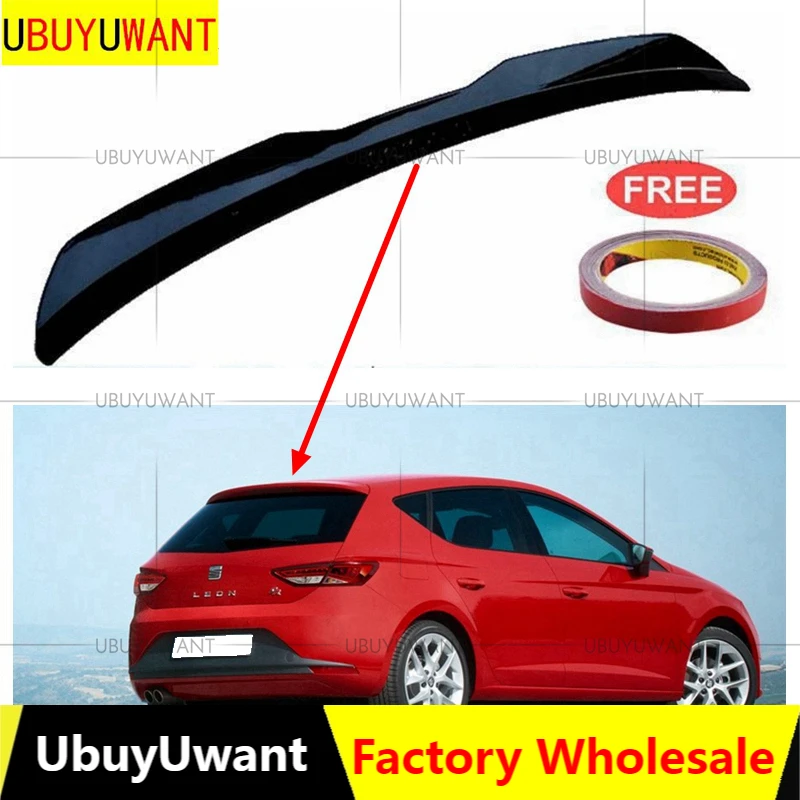

UBUYUWANT Car Styling Spoiler For Seat Leon 5F From 2012 To 2020 Spoiler High Quality ABS Material Gloss Black Spoiler