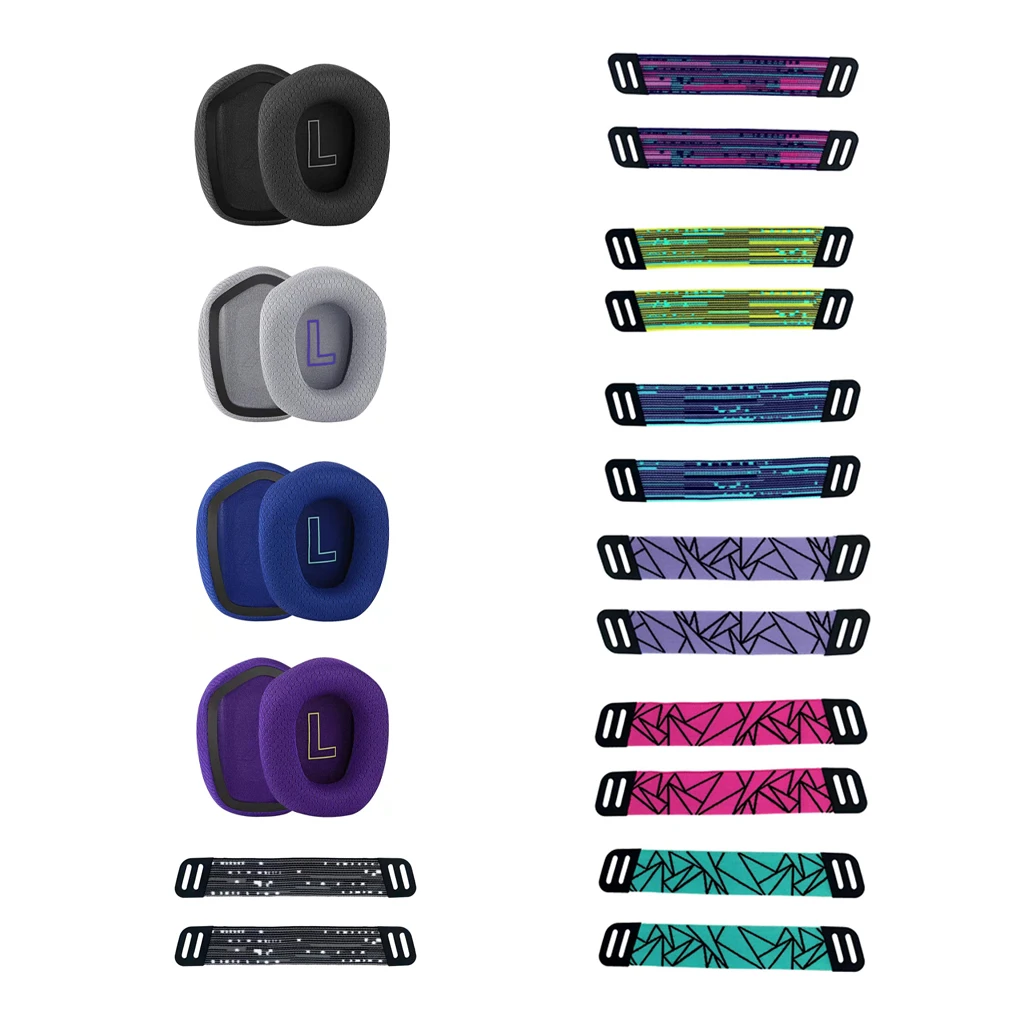 

Ear Pads Cushion Noise Cancelling Gamer Accessories Headband Green