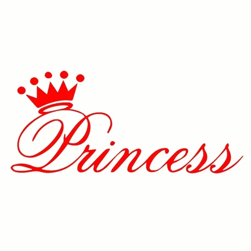 

Наклейки с короной принцессы для автомобиля, забавные виниловые наклейки Beauty 25x11 см