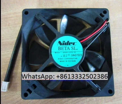 Вентилятор охлаждения сервера Nidec D09A-12TU 03 DC 12V 0.2A 2-проводной 92x92x25 мм