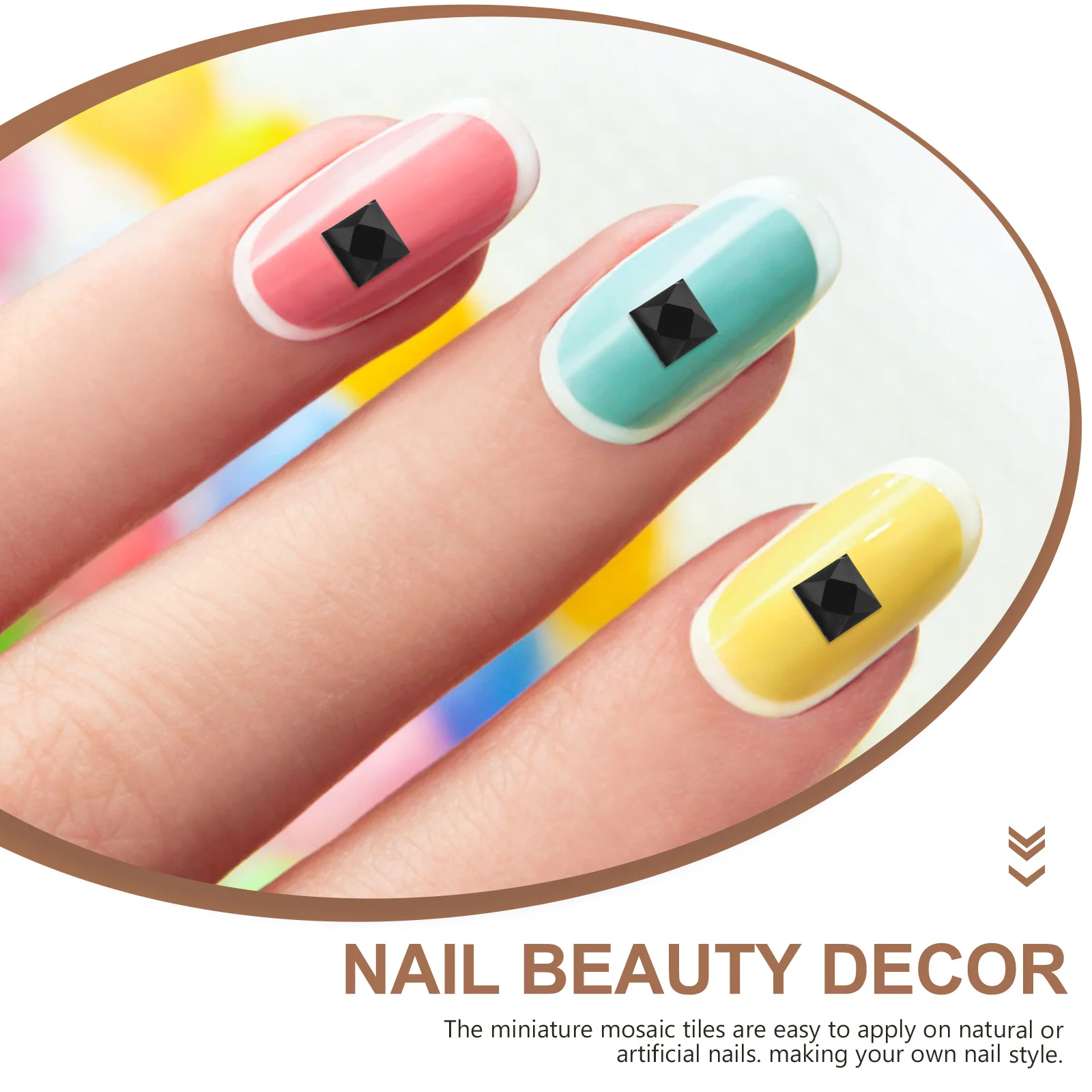 5000 шт. аксессуары для ногтей нерегулярная мозаичная плитка стеклянное украшение