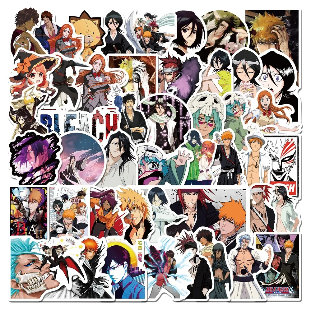 

50PCS Anime Stickers Bleach: Thousand-Year Blood War Arc Graffiti DIY Luggage Laptop Skateboard Phone Decal Sticker Toys