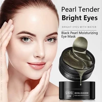 60pcs black pearl golden eye masks hydrogel patches repairing wrinkle remover dark circle anti age moisturizing under eye mask