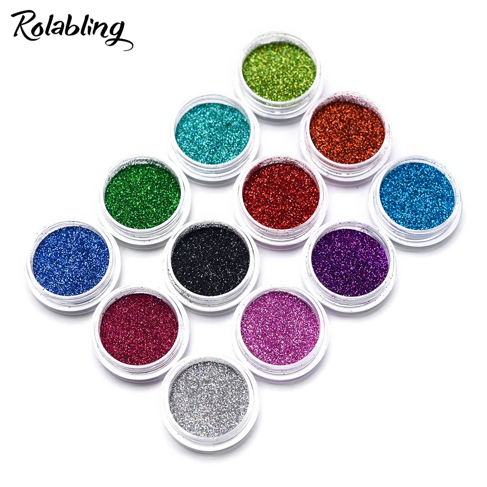 1 горшок лазерный порошок для ногтей голографический пигмент блестящая пыль