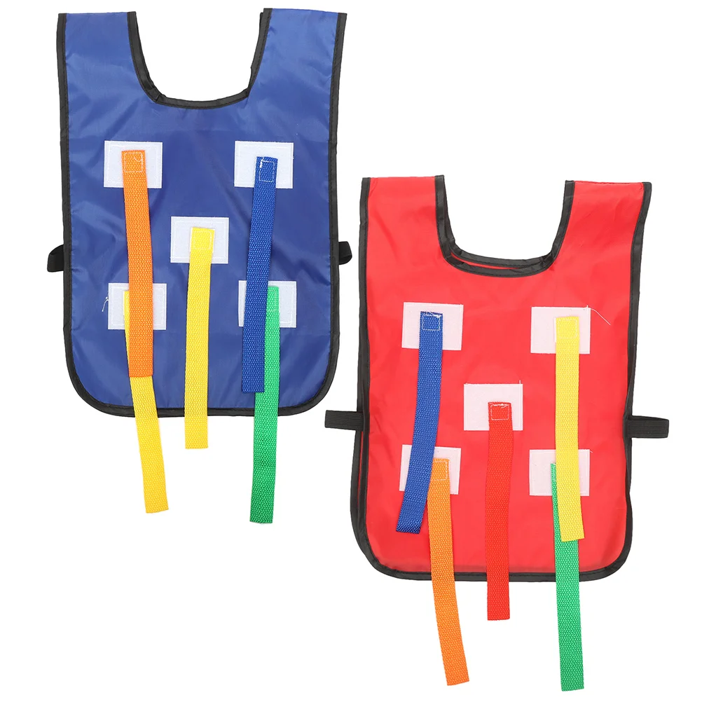 

2 Sets of Pull Tails Activity Props Catching Tail Vests Sensory Training Toys for Kids