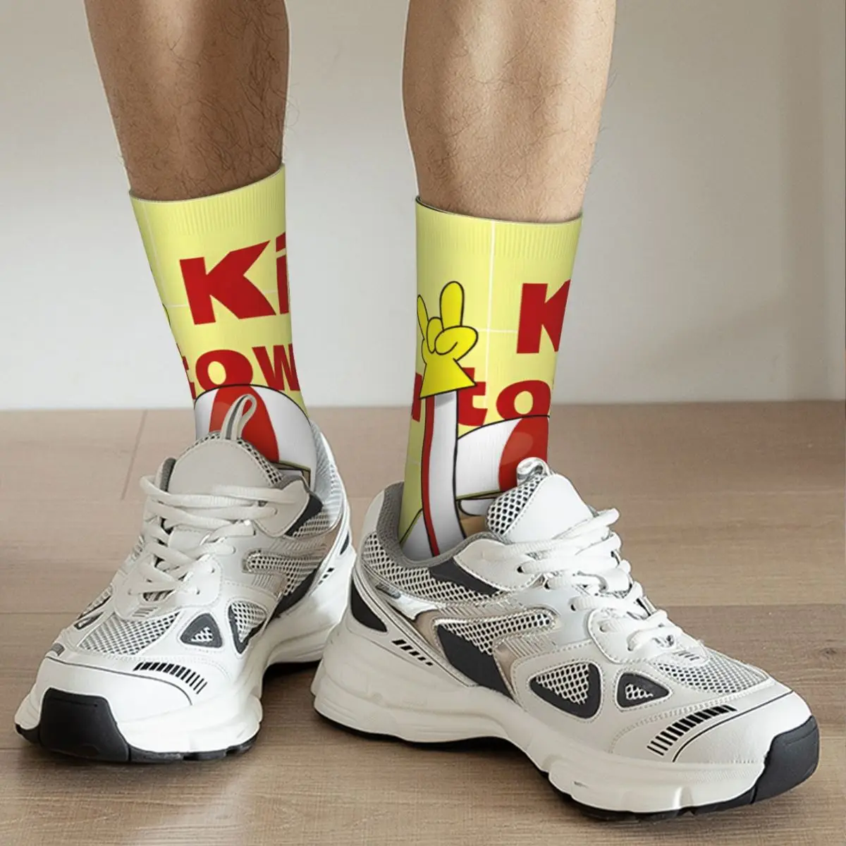 Винтажные мужские Компрессионные носки с принтом в стиле Харадзюку