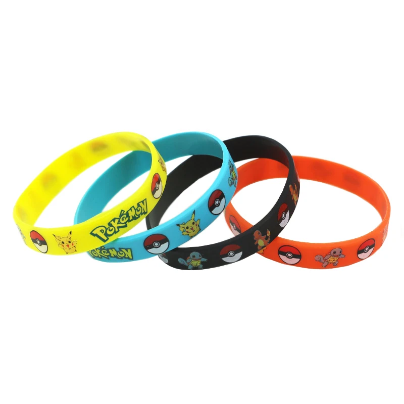 Карманный мультяшный браслет Elf Pikachu с фигурками детский Силиконовый покеболом