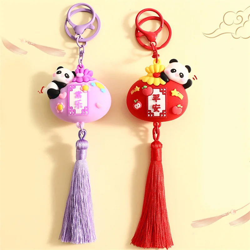 2025 в неокитайском стиле креативная панда маленькая счастливая сумка брелок