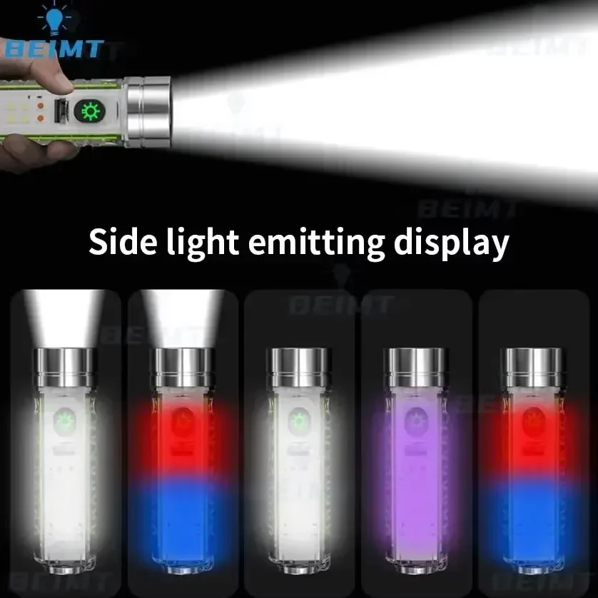 Мини-фонарик 1000 лм перезаряжаемый с магнитом