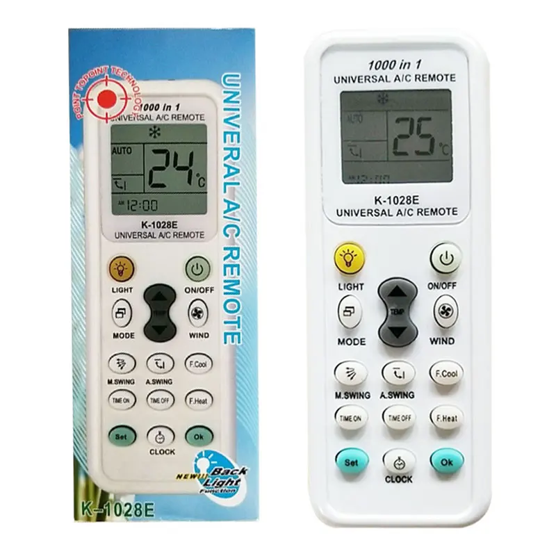 

15Pcs K-1028E Remote Control Air Conditioner Universal Remote Control One Key Setting Without Code