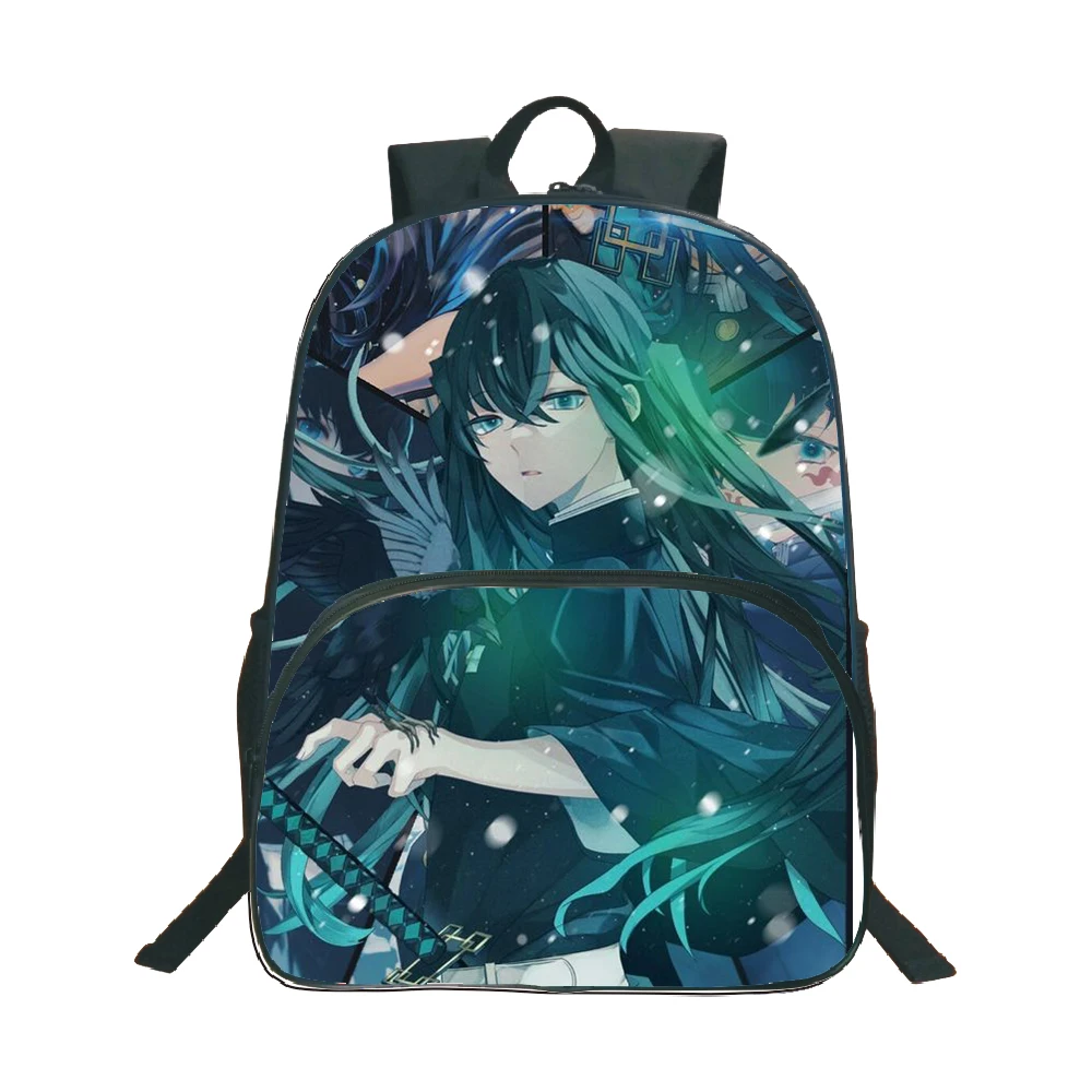 

Anime Demon Slayer Muichiro Tokito Backpacks College Students Laptop Backpack Teens Schoolbag Teenager Travel Bagpack Mochilas