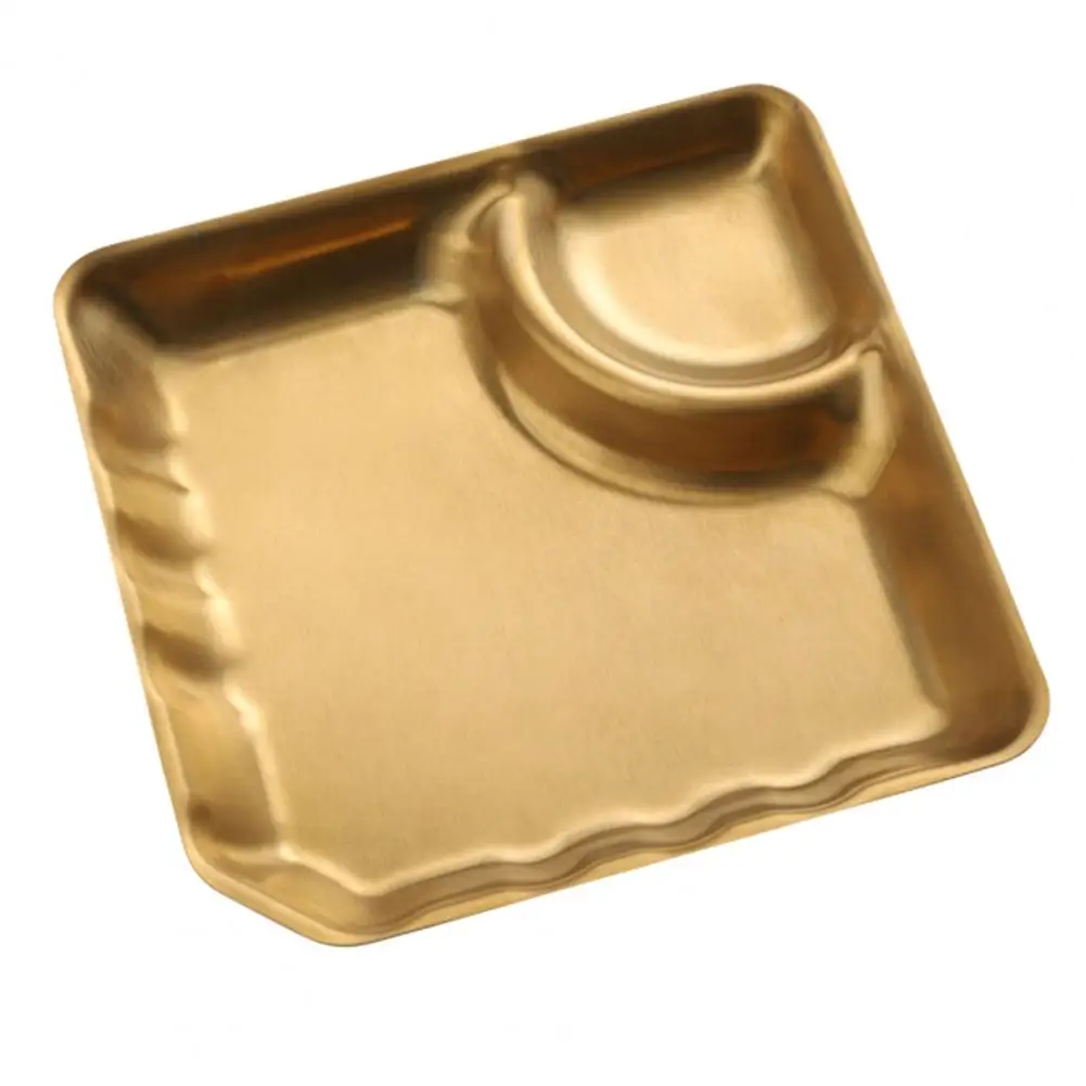 2 секции тарелка для закусок полировка 304 нержавеющая сталь малыши Дети Легкая