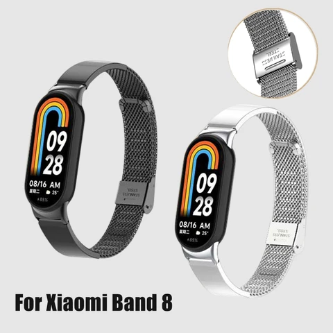 Как снять ремешок с mi band 8