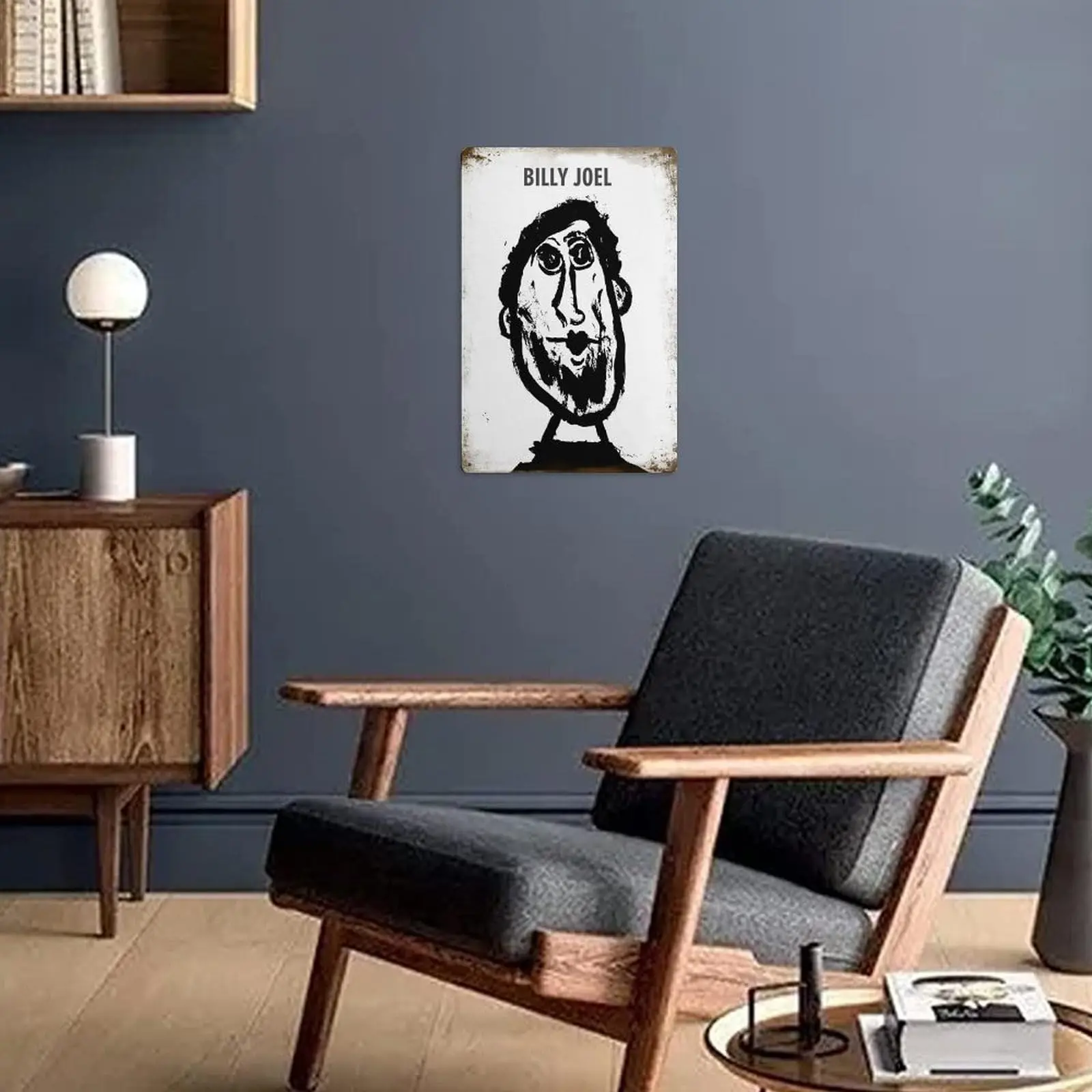 Металлический оловянный плакат Билли джэль 8 × 12 дюймов картина знак забавная