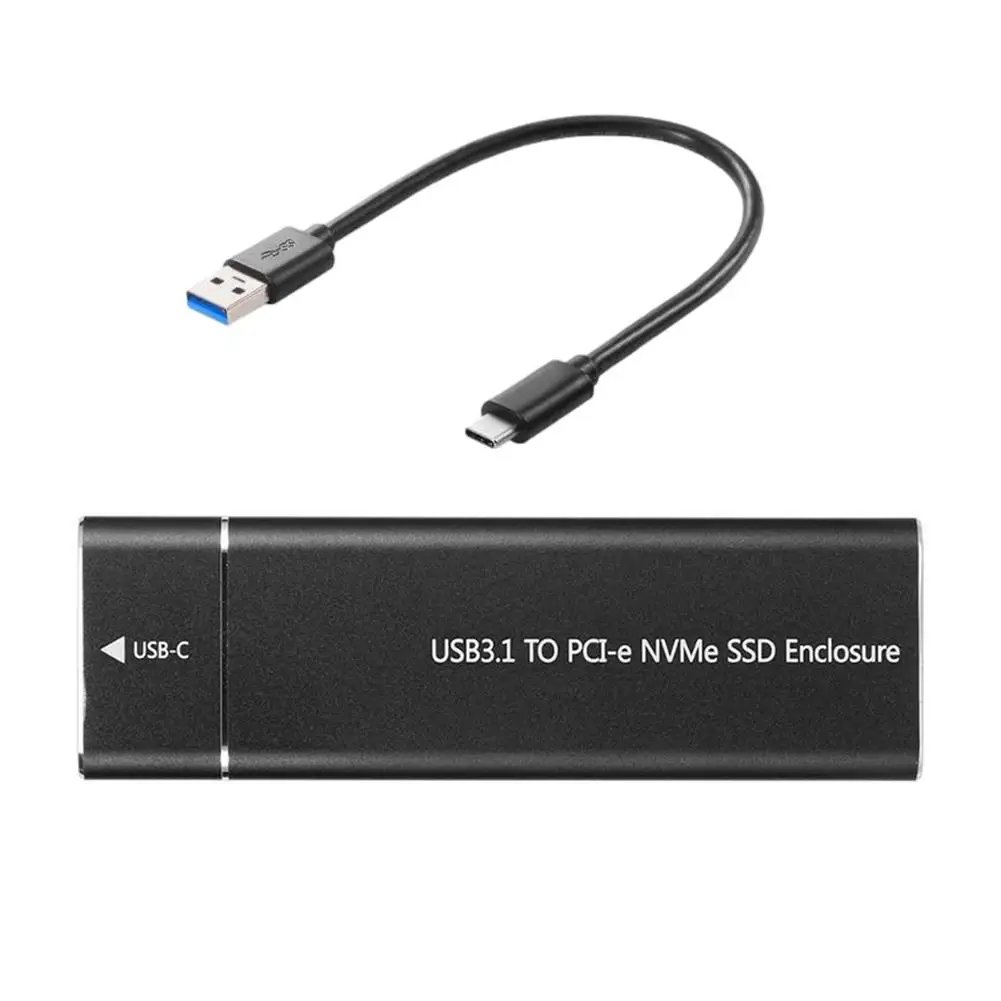 Алюминиевый корпус M.2 Nvme для Ssd-накопителя Usb C 3 1 Gen2 10 Гбит/с Pcie внешний 2230/2242/2260/2280 M2