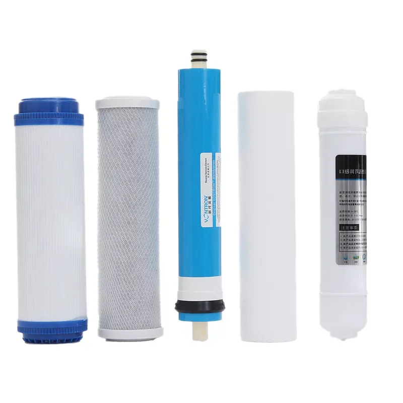 5 Stage Ro Reverse Osmosis Filter Replacement Water Purifier Cartridge Equipment With 50 Gpd Membrane Water Filter Kit