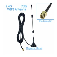 1 pcs wifi wlan 5 x range booster sma 2 4ghz 7dbi wireless antenna extender base omni directional antenna