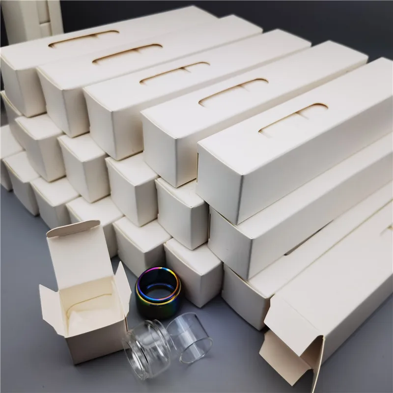 

FATUBE 100pcs Bubble Straight Glass TUBE Independent Carton packaging ABCD for vape Atomizer