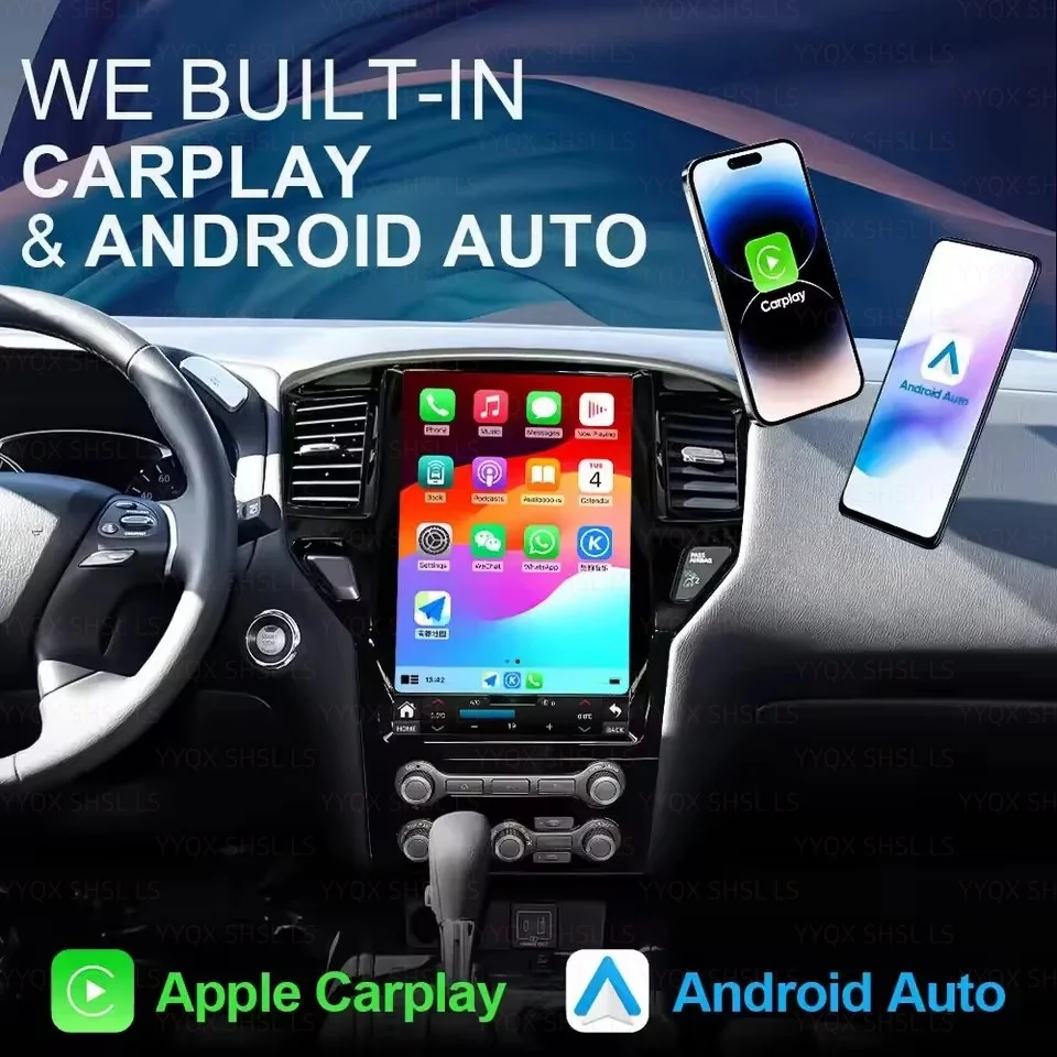 Фото Android-магнитола для Nissan Pathfinder 2012-2021 с GPS-навигацией, автомобильным радио, мультимедиа, видео, стереоприемником и поддержкой CarPlay №5