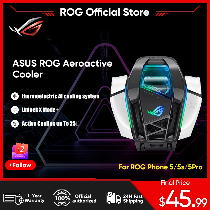 ASUS ROG AeroActive Cooler 6 Funcooler Cooling Fan Holder wi