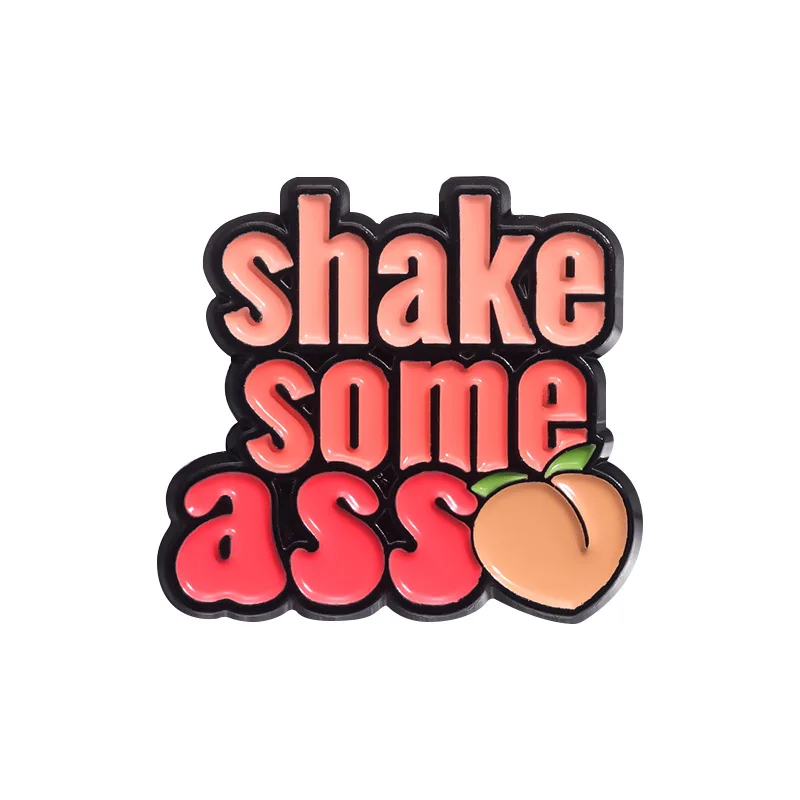 Металлическая эмалированная брошь ust Peachy забавная мультяшный значок для сумок