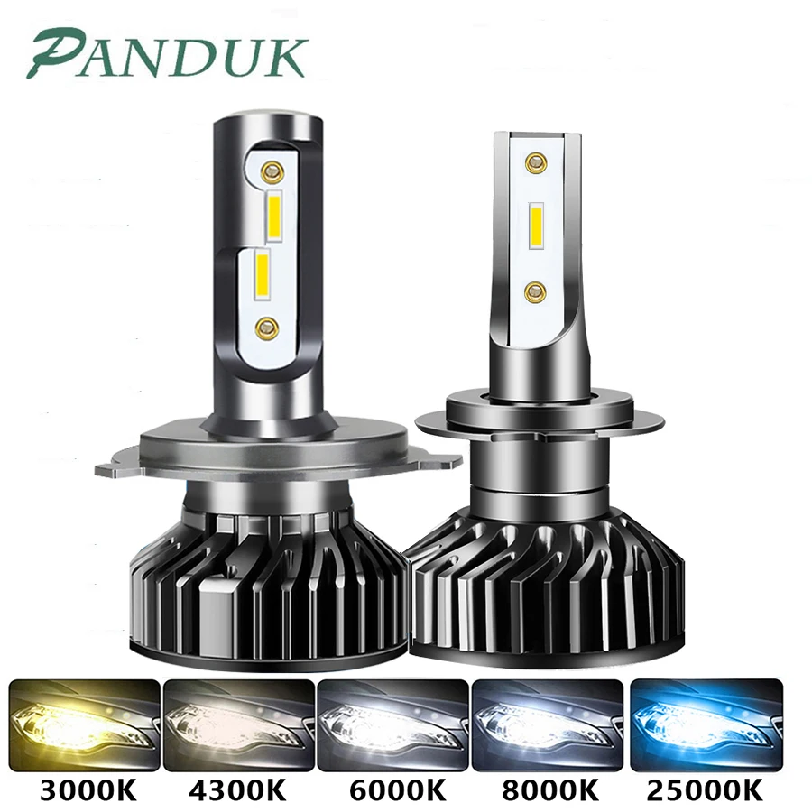 

PANDUK Car Headlight 18000LM 110W CSP H4 LED H7 H1 H3 H8 H11 9005 HB3 9006 HB4 4300K 6000K Car Auto Headlamp Led Lights For Car