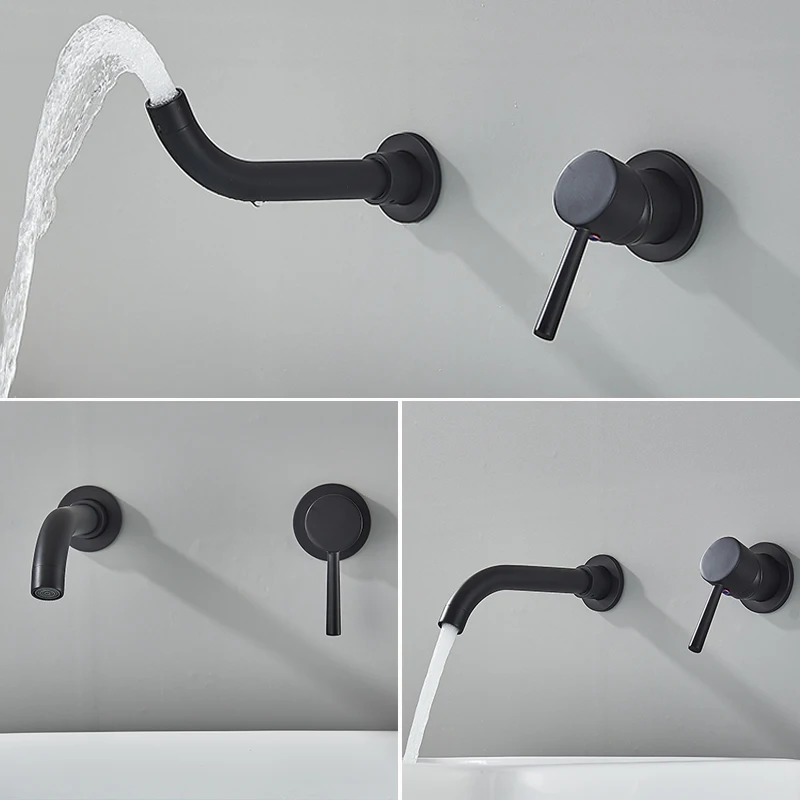 Смеситель для раковины в ванную комнату настенный смеситель вращающийся на 360