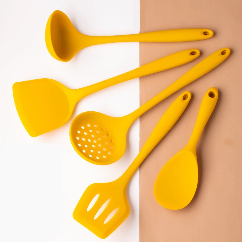 

Силиконовая кухонная утварь, набор кухонной утвари, антипригарная посуда, термостойкая лопатка черпак, рисовая зеркальная кухонная утварь,...