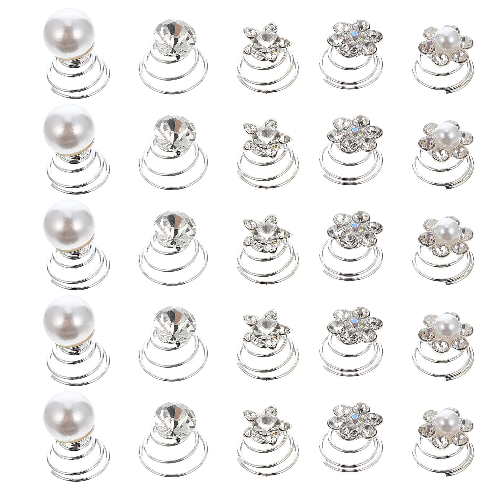 

Bottle Opener Spiral Hair Clips Women Bride Hairpin Spring Screw Bridal Hairpins