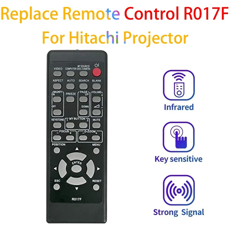 1 шт., пульт дистанционного управления R017F для проектора Hitachi