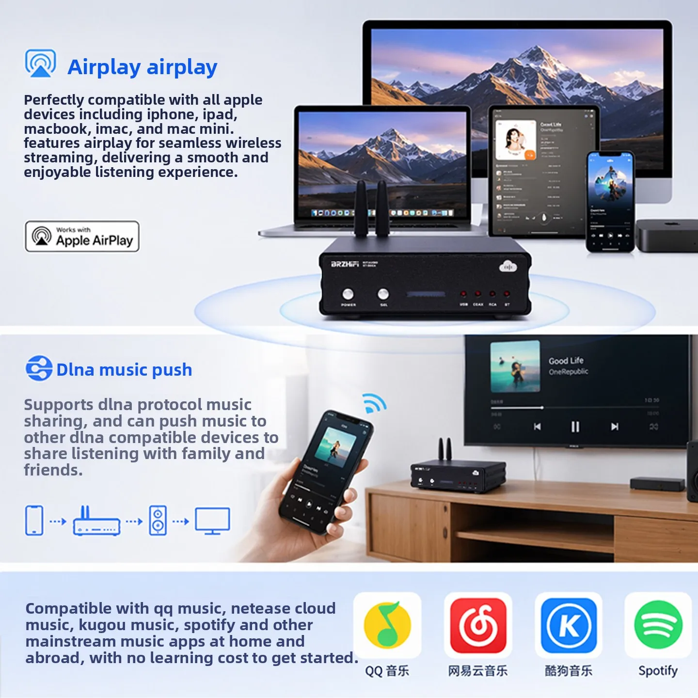 Фото BREEZE 2027 Shocks Новые продукты Топовый усилитель мощности BRZHIFI ST-200A для потокового медиаплеера №4