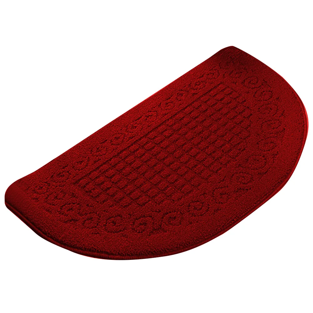 

Floor Mat Entrance Door Kitchen Home Decoration Anti Slip Office Area Rug Semicircle Shape TPR Bedroom Bathroom Jacquard Weave