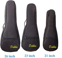 212326 inch ukulele bag padded zippers pockets black adjustable strap backpack case thickened storage gig bag instrument gear