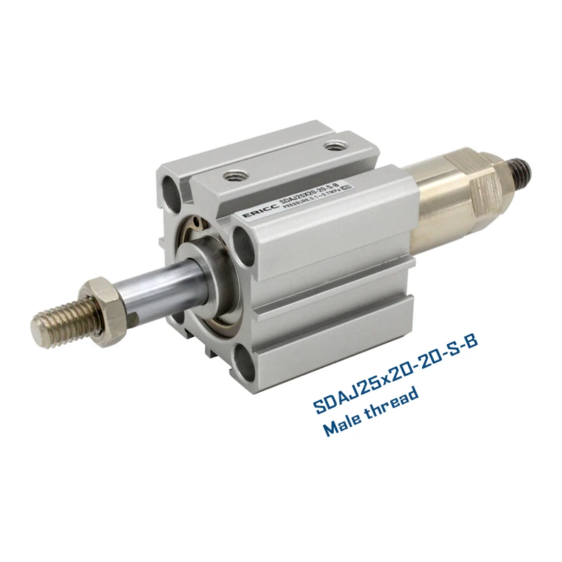 Серия SDAJ25 Компактный воздушный цилиндр с регулируемым ходом диаметр цилиндра 25
