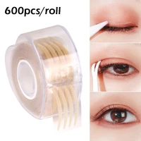 600pcs invisible eyelid sticker beige double eyelid tape stripe thin wide fold self adhesive eyes stickers eyelid makeup tools