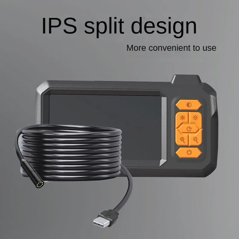 4 3 дюймовый IPS экран 1080P HD промышленный бороскоп 8 мм Автомобильный трубопровод