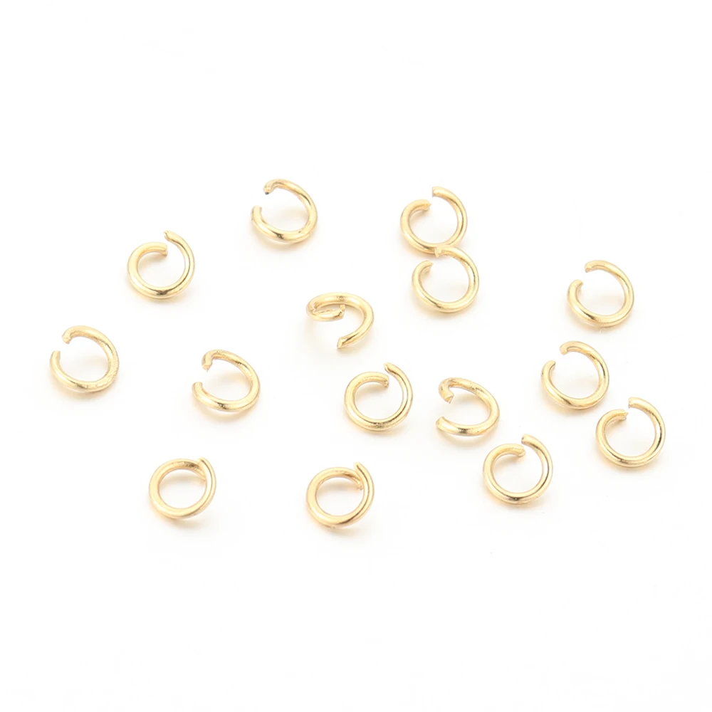 100pcs  Stainless Steel Open Jump Rings 5MM Jewelry Necklace Split Rings Connectors for DIY Gifts Making Bulk Wholesale images - 6